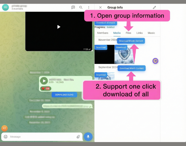 View Group Info & Batch Download